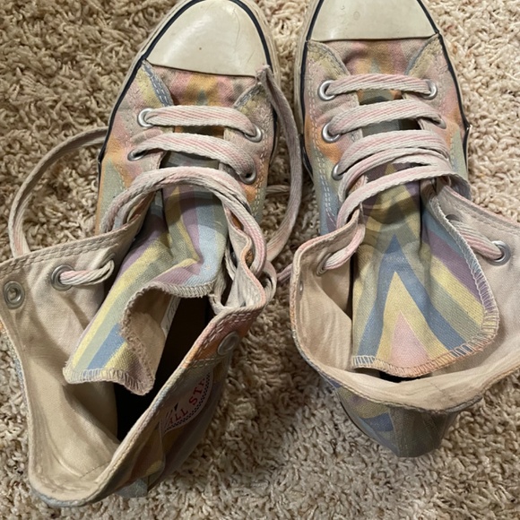 Y2K Vintage Rare Chuck Taylor Converse PRISM Pastel Rainbow - Picture 2 of 5